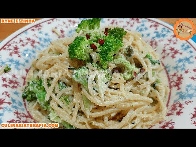 'Video thumbnail for Macarrão com Brócolis ao Creme de Leite, Uma Mistura Gostosa e Nutritiva'
