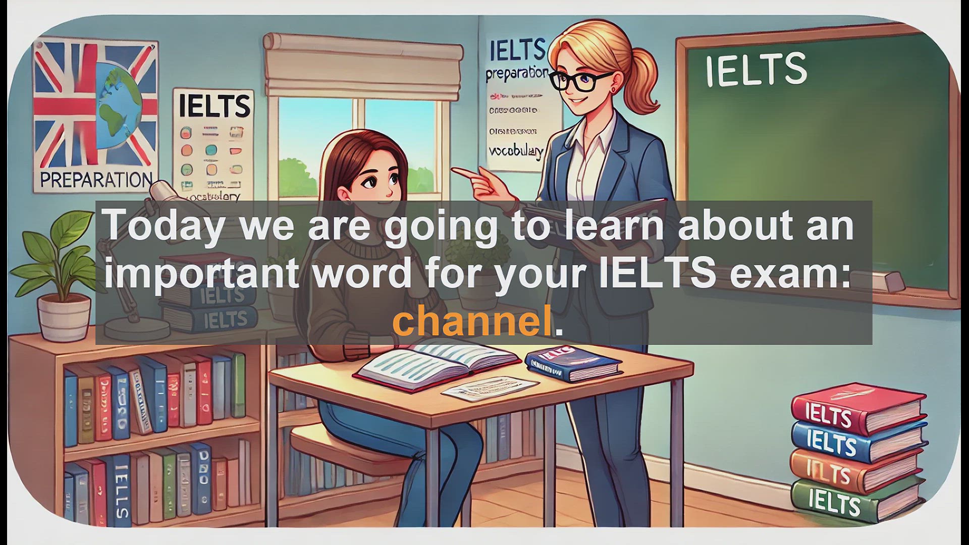 'Video thumbnail for 2500 Must Know IELTS 5.5 Vocabulary - IELTS Vocabulary: Understanding and Using the Word 'Channel''