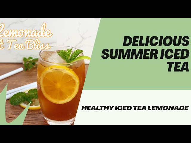 Video thumbnail for The Perfect Sugar-Free Summer Drink: Lemonade + Sweet Tea | Diabetic Friendly