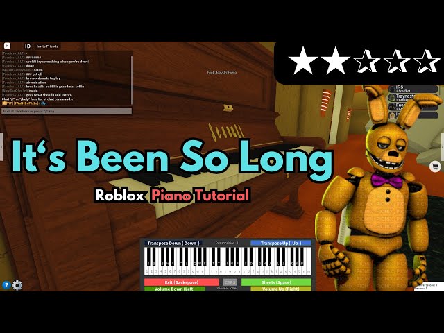 'Video thumbnail for The Living Tombstone - It's Been So Long (FNAF SONG 2) | EASY Roblox/Virtual Piano Tutorial'