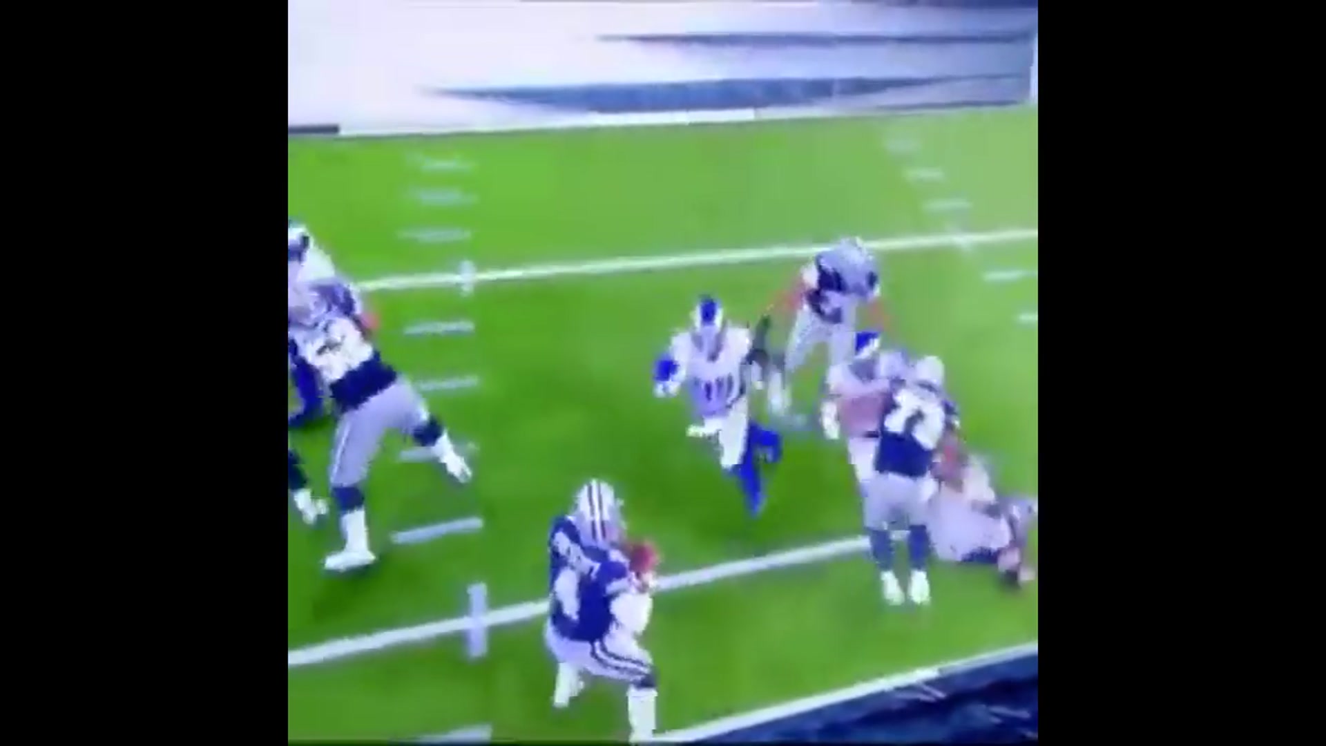 'Video thumbnail for law nation sports: dallas cowboys offensive line struggles versus rams aaron donald'