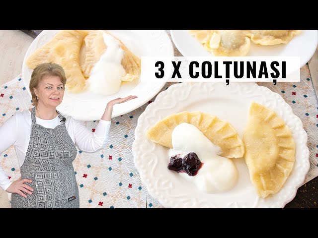 'Video thumbnail for ❤ COLȚUNAȘI MOLDOVENEȘTI cu brânză sau cu gem - rețeta tradițională cu aluat opărit'