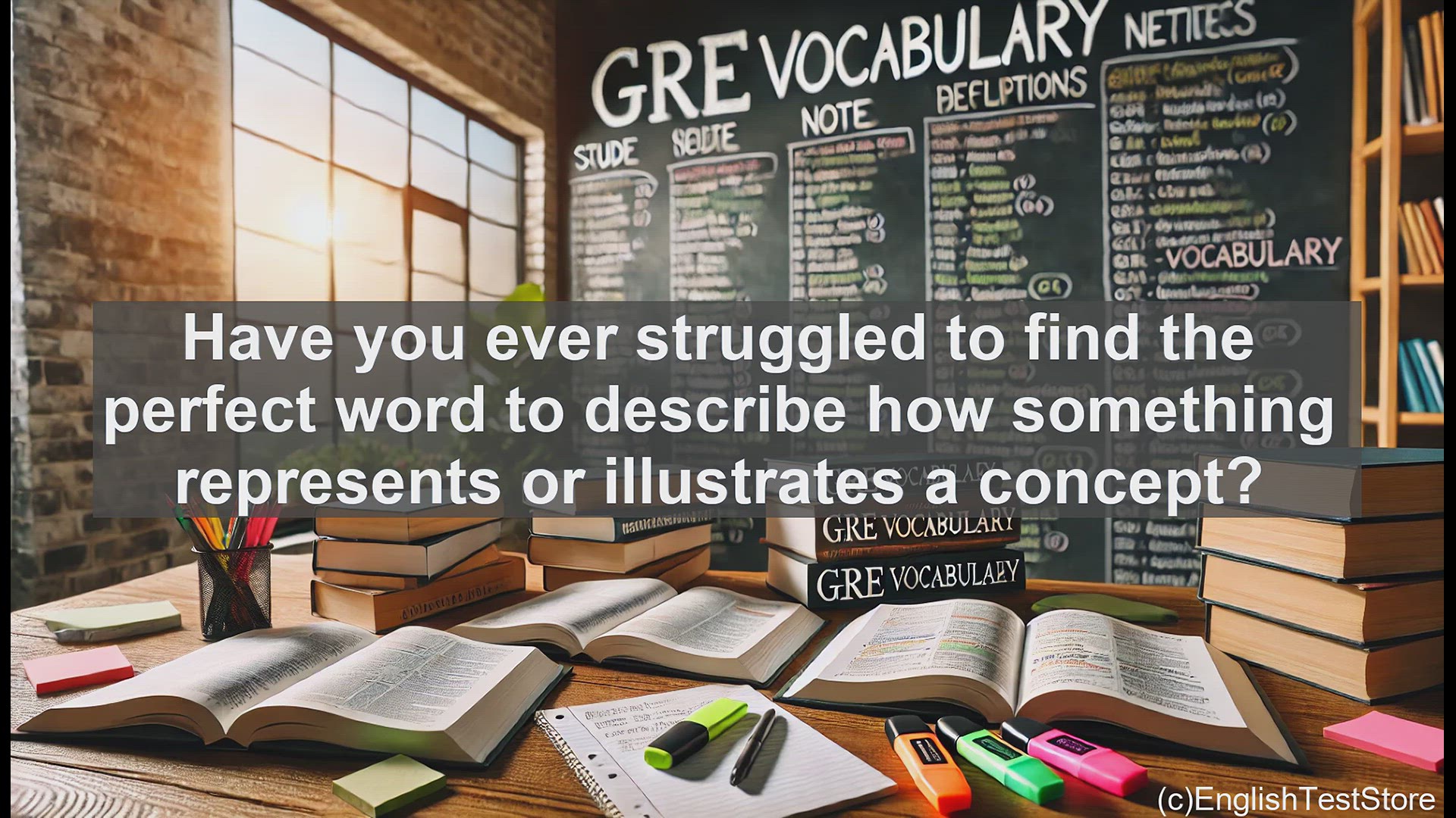 'Video thumbnail for GRE Vocabulary Lesson: Elevate Your Vocabulary with 'Exemplify''
