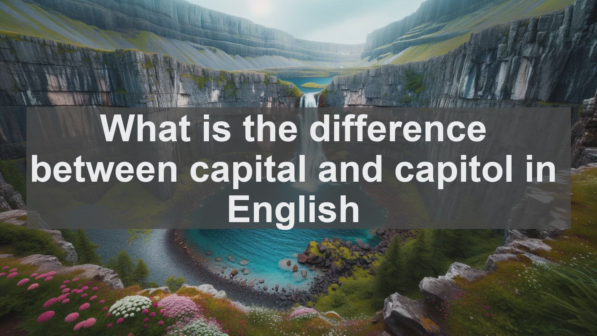 'Video thumbnail for What is the difference between capital and capitol in English?'