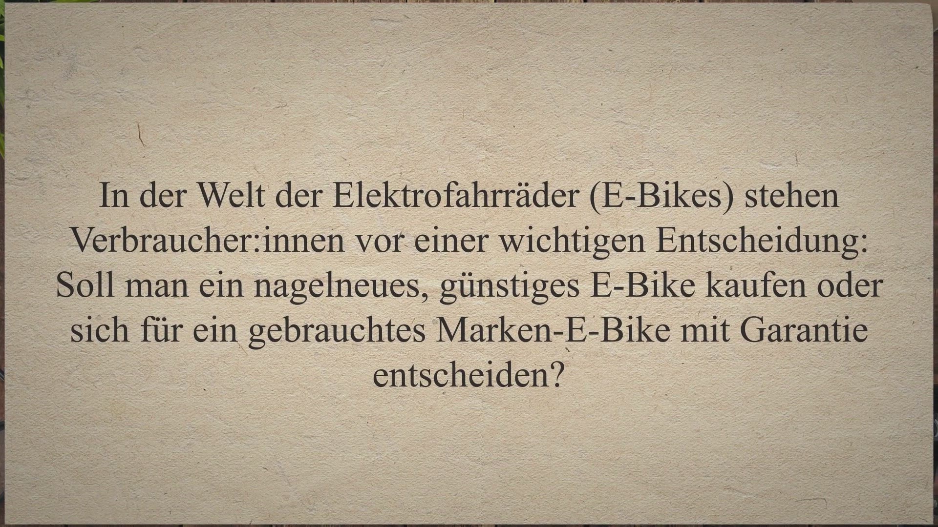 Video thumbnail for Gebrauchtes Marken-E-Bike vs. billiges E-Bike