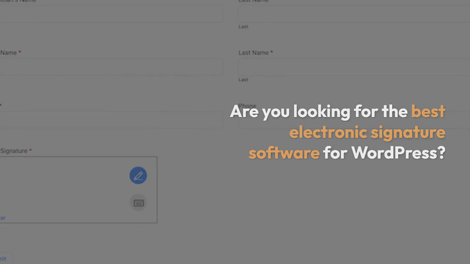 'Video thumbnail for 5 Best Electronic Signature Software for WordPress (2024)'