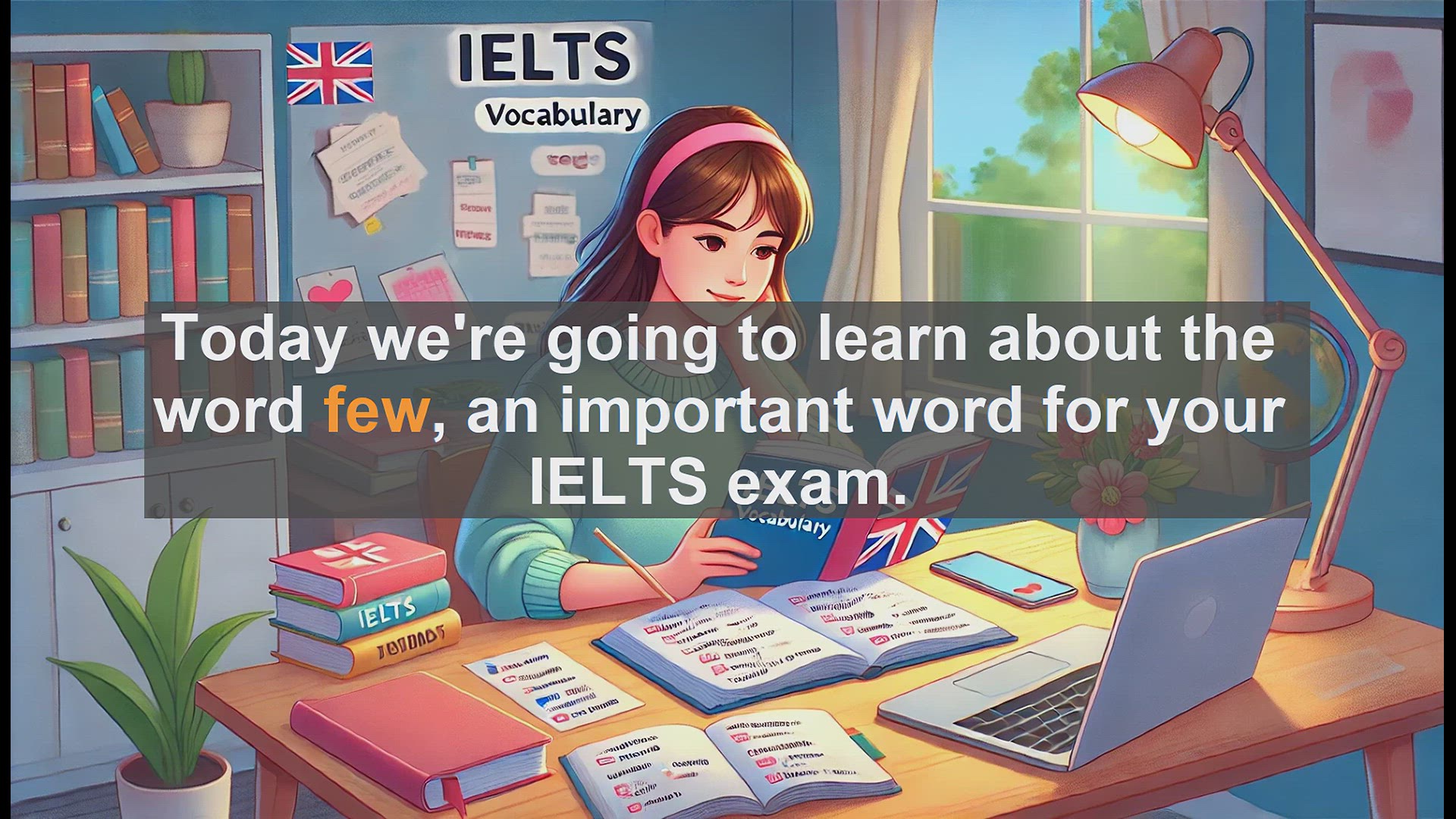 'Video thumbnail for 2500 Must Know IELTS 5.5 Vocabulary - Understanding 'Few': Essential IELTS Vocabulary'