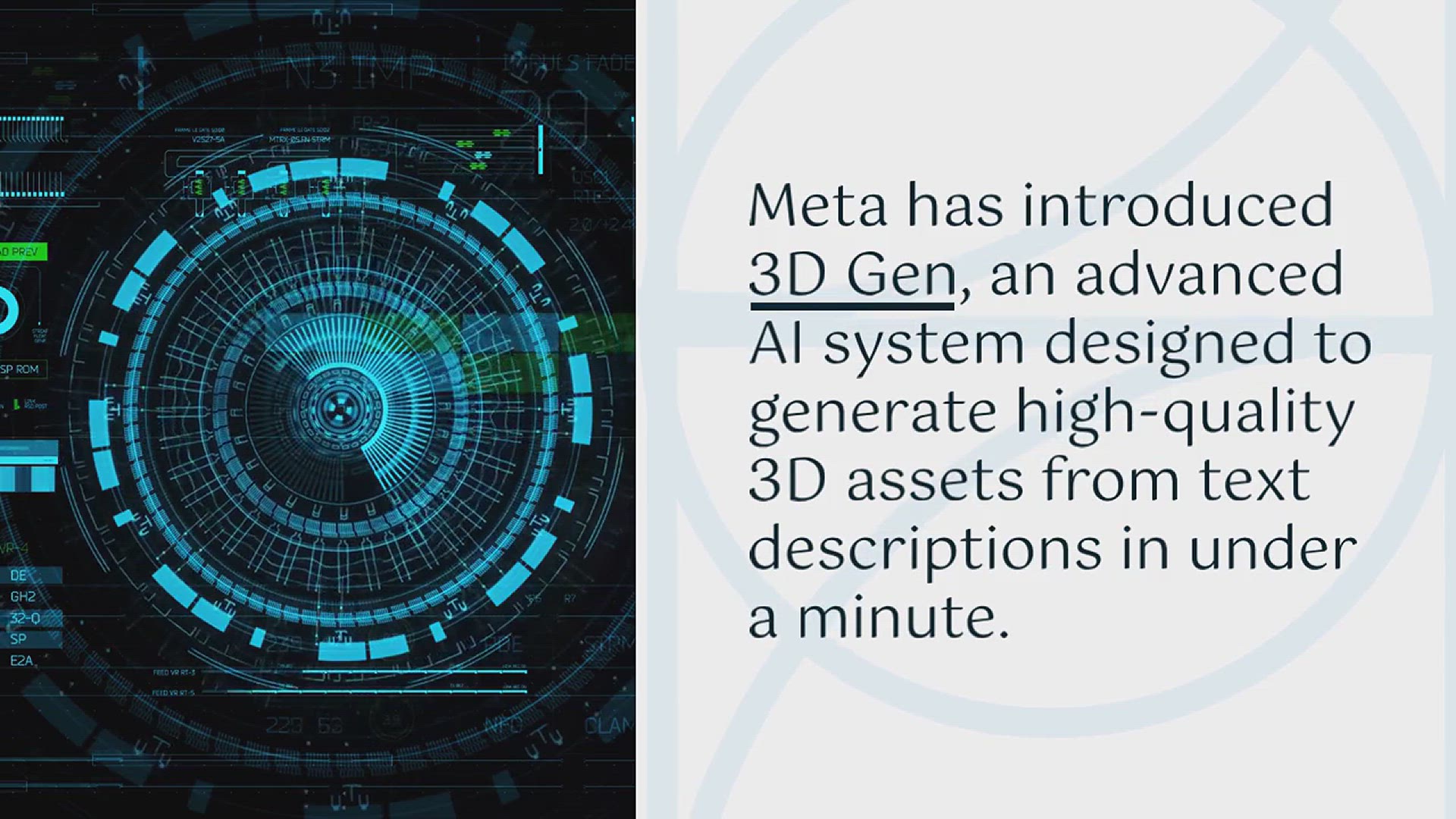 'Video thumbnail for Meta 3D Gen: Generate High-Quality 3D Content from Text Prompts'