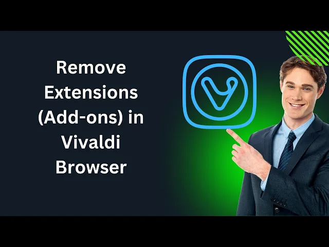 'Video thumbnail for How to Uninstall or Remove Extensions (Add-ons) in Vivaldi Browser in Windows 11 or 10?'