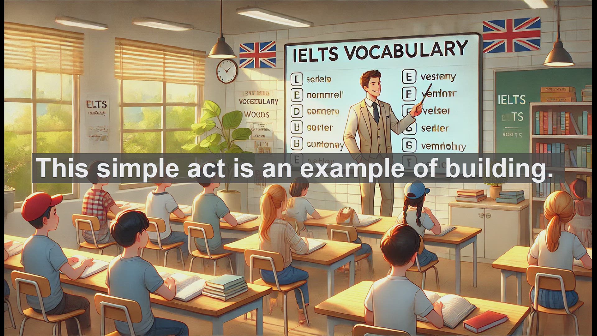 'Video thumbnail for 2500 Must Know IELTS 5.5 Vocabulary - Understanding the Word 'Build' in English'