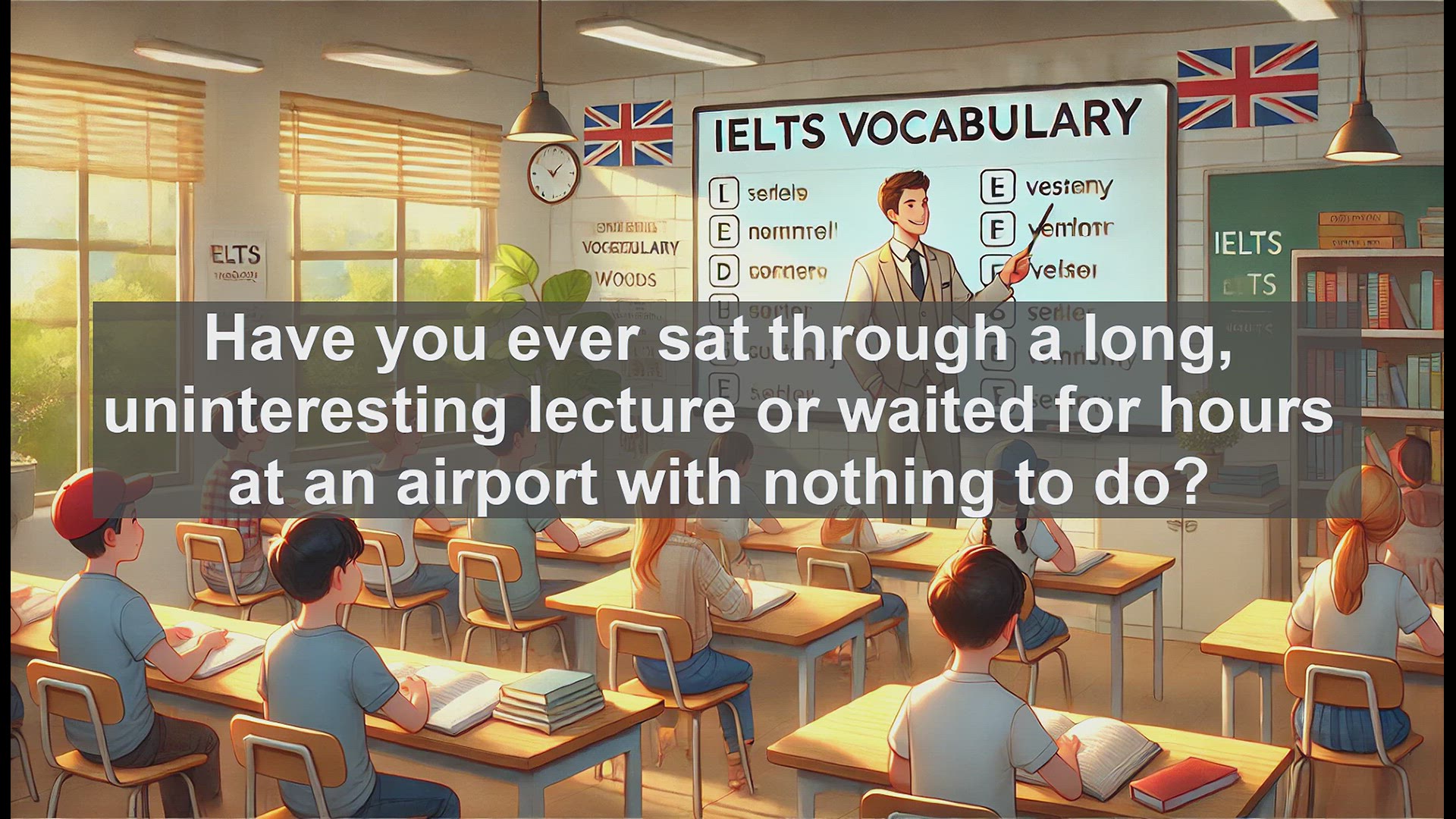 'Video thumbnail for 2500 Must Know IELTS 5.5 Vocabulary - Understanding 'Bored': Essential Vocabulary for IELTS Learners'