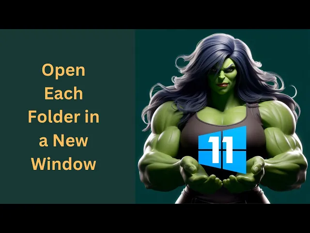 'Video thumbnail for How to Open Each Folder in a New Window on Windows 11 | GearUpWindows Tutorial'