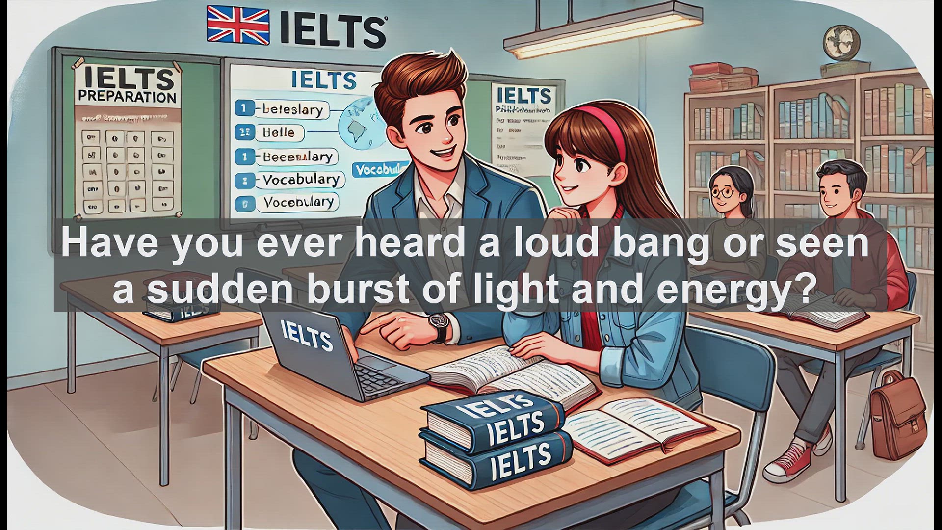 'Video thumbnail for 2500 Must Know IELTS 5.5 Vocabulary - Understanding 'Explosion': Key Vocabulary for IELTS Success'