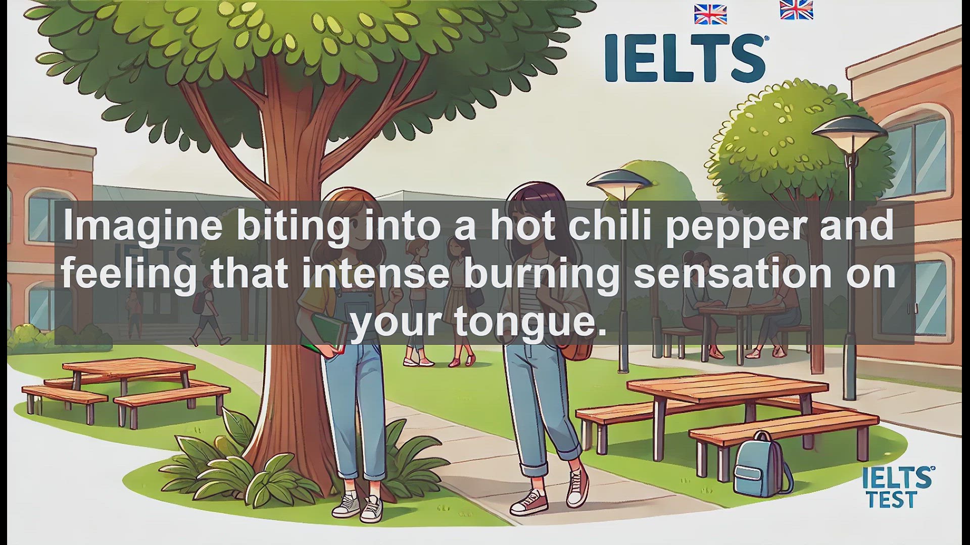 'Video thumbnail for 2500 Must Know IELTS 5.5 Vocabulary - What Does 'Spicy' Mean? A Flavorful English Lesson'