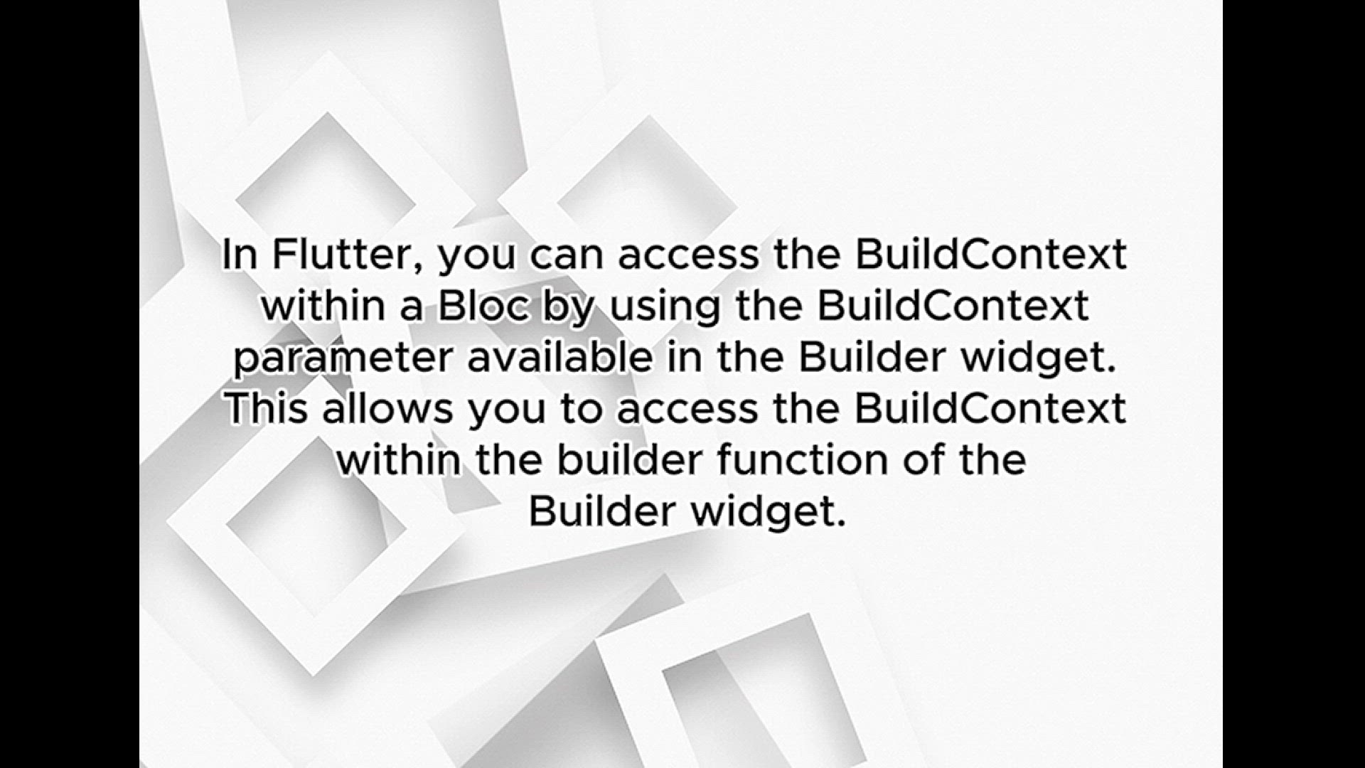 'Video thumbnail for Flutter Bloc Get Context Explained Practically'