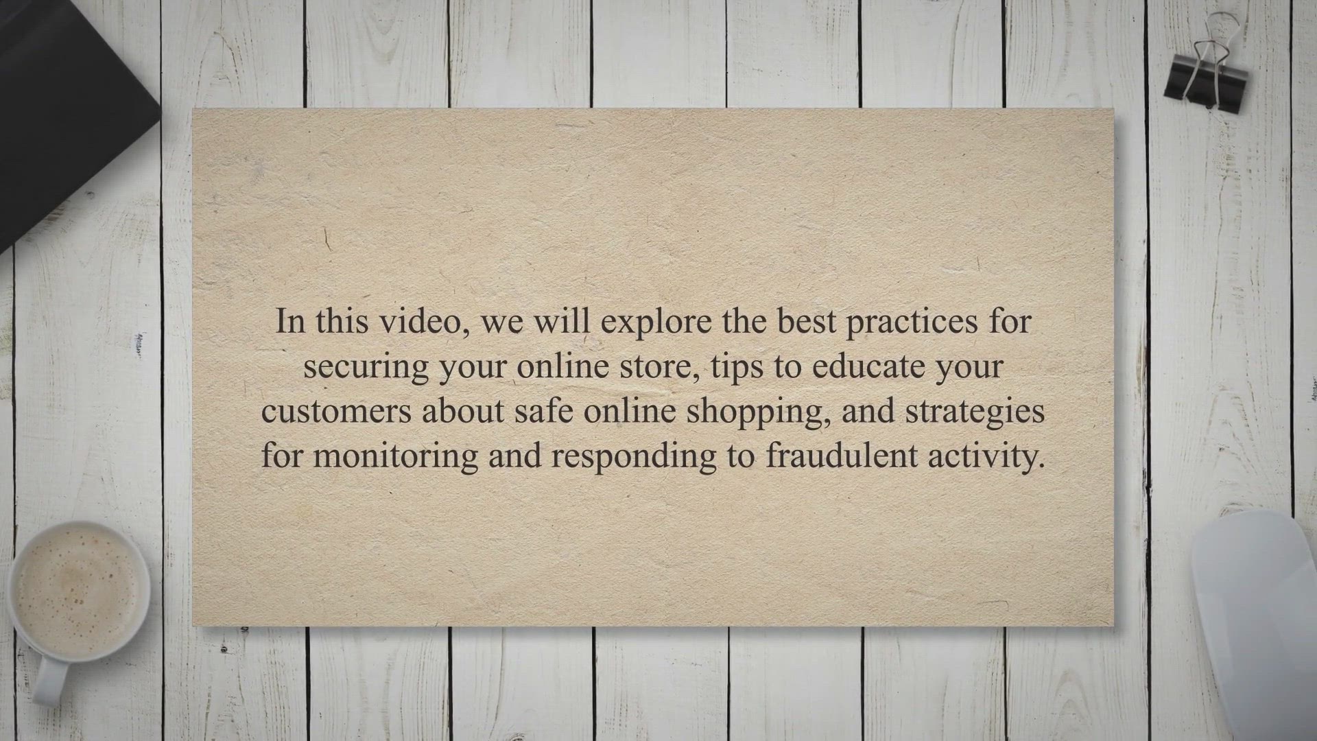 Video thumbnail for Shielding Your Online Store: Mastering Credit Card Fraud Prevention for E-commerce Entrepreneurs