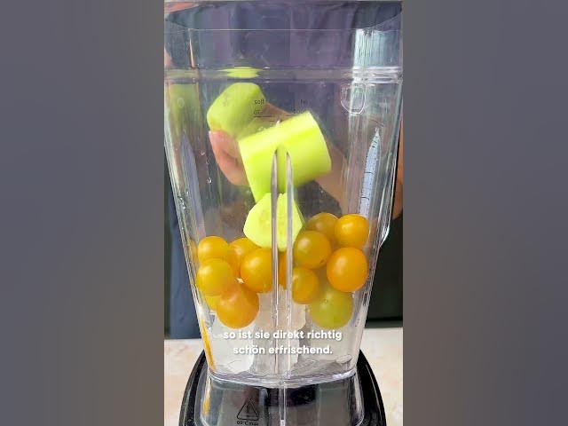 'Video thumbnail for Gazpacho aber in gelb 💛 #shorts #foodie #yummy #rezept #kochen #mittagessen #gazpacho #vegetarisch'
