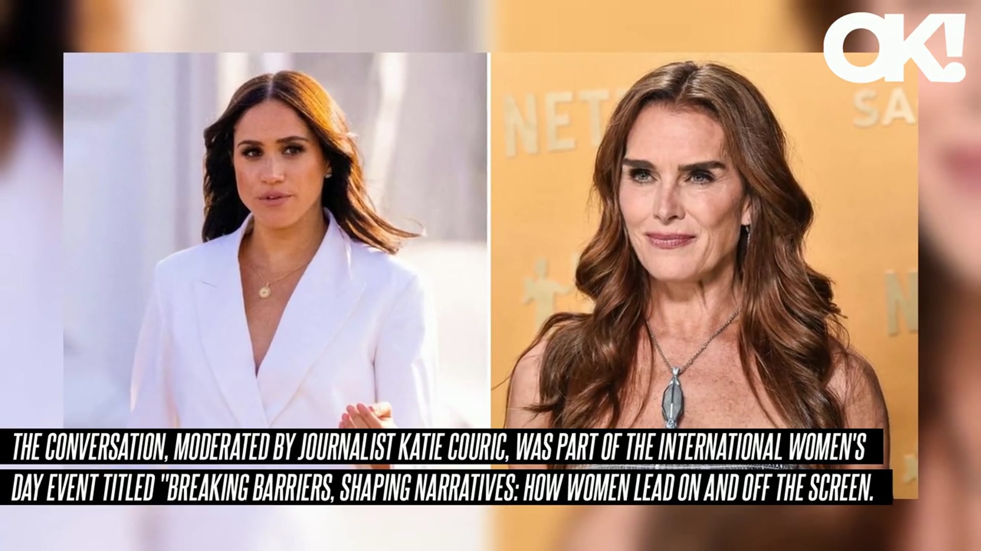 'Video thumbnail for Brooke Shields Admits No One Wanted to Listen to Meghan Markle Be 'So Serious' During Awkward SXSW Panel'