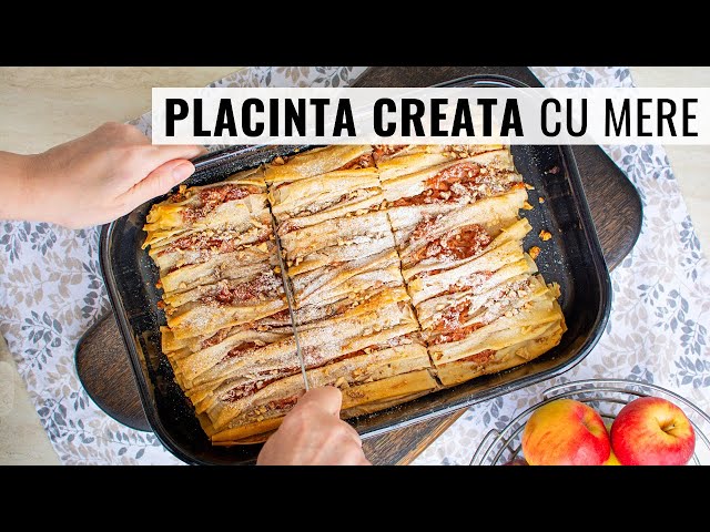 'Video thumbnail for Cea mai ușoară plăcintă cu mere! Plăcintă creață cu mere, rețeta simplă de post | Bucate Aromate'