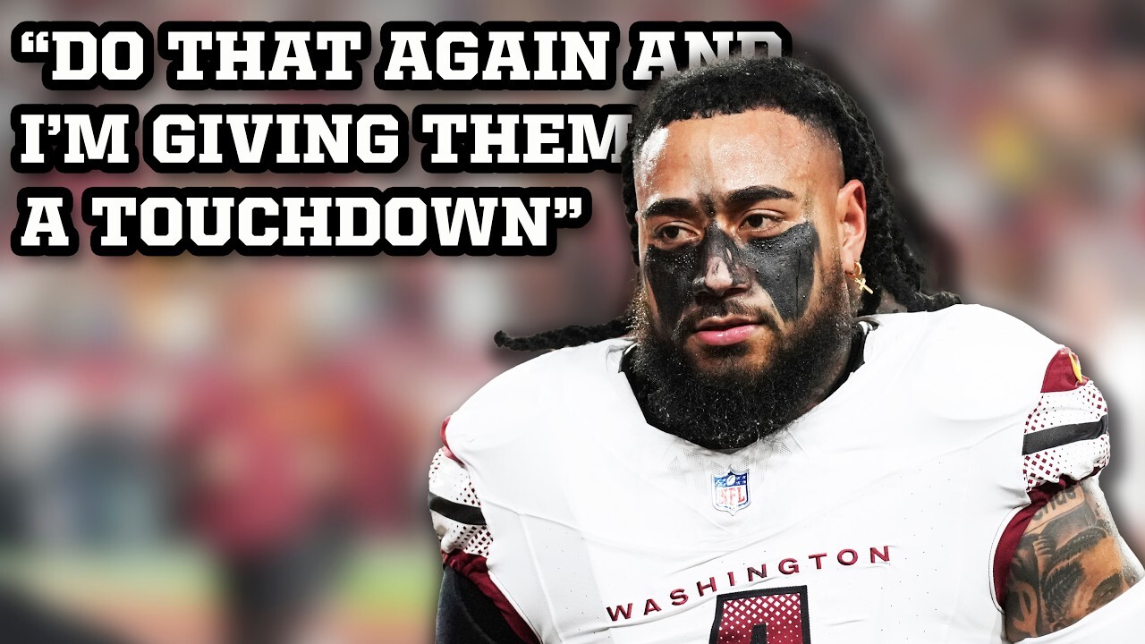 Video thumbnail for Referees threaten Commanders with a rule that would give the Eagles a free touchdown, a breakdown