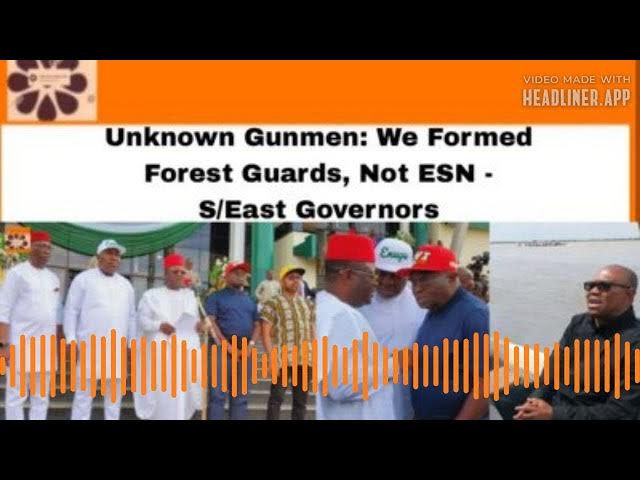 Video thumbnail for Unknown Gunmen: We Formed Forest Guards, Not ESN - S/East Governors ~ OsazuwaAkonedo