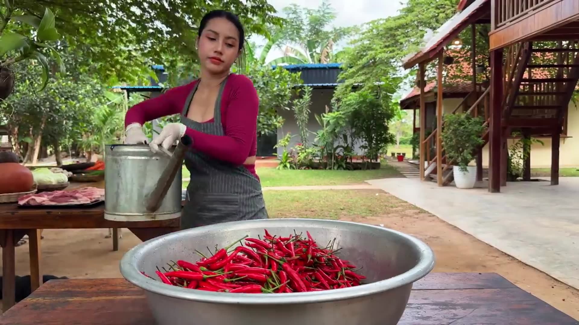 Video thumbnail for How to cook tasty egg boiled recipe with chili in my countryside - Amazing video (720p 30fps)