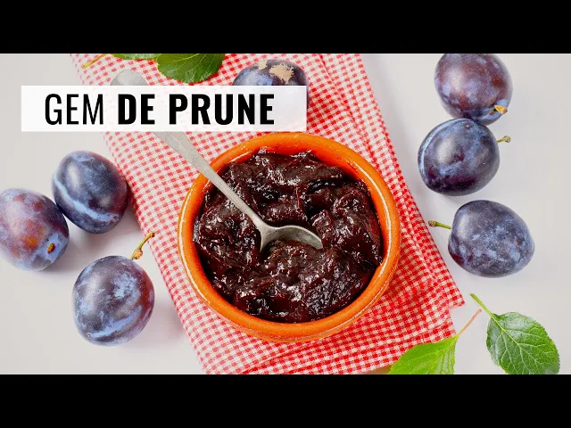 'Video thumbnail for O singură rețetă, 2 variante de gem de prune. Zahăr puțin, rapid și fără conservanți!'