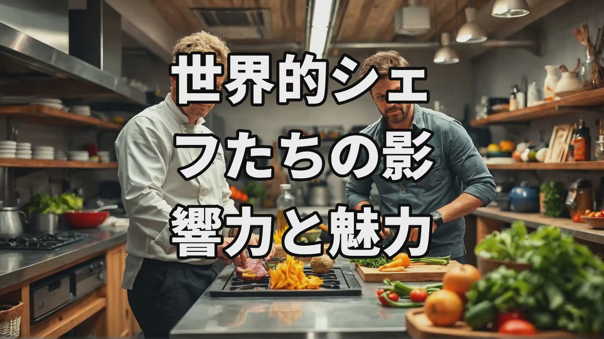 'Video thumbnail for 世界的シェフたちの影響力と魅力'