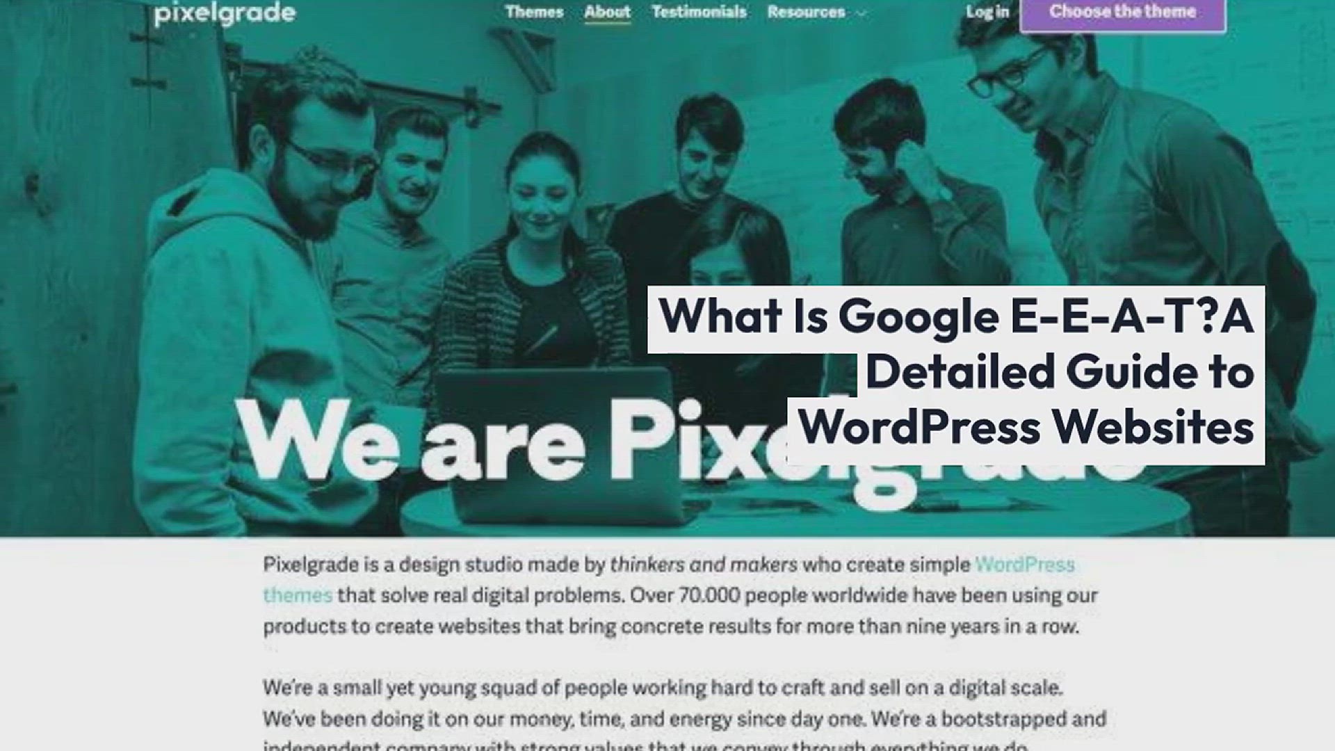 'Video thumbnail for What Is Google E-E-A-T? A Detailed Guide to WordPress Websites'