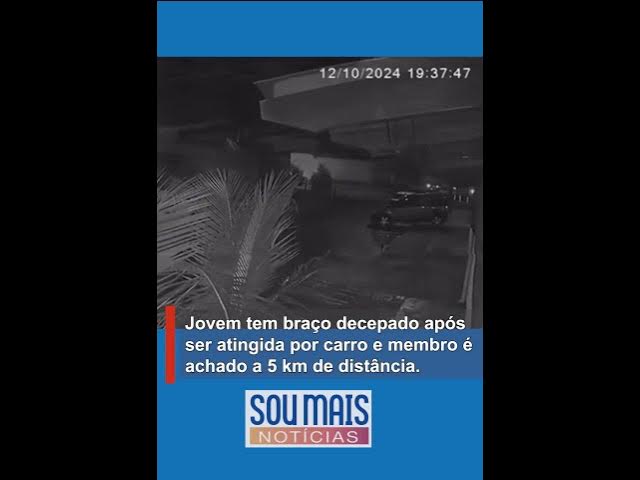 'Video thumbnail for Vídeo mostra quando carro atinge jovem que teve o braço decepado em Goiânia'