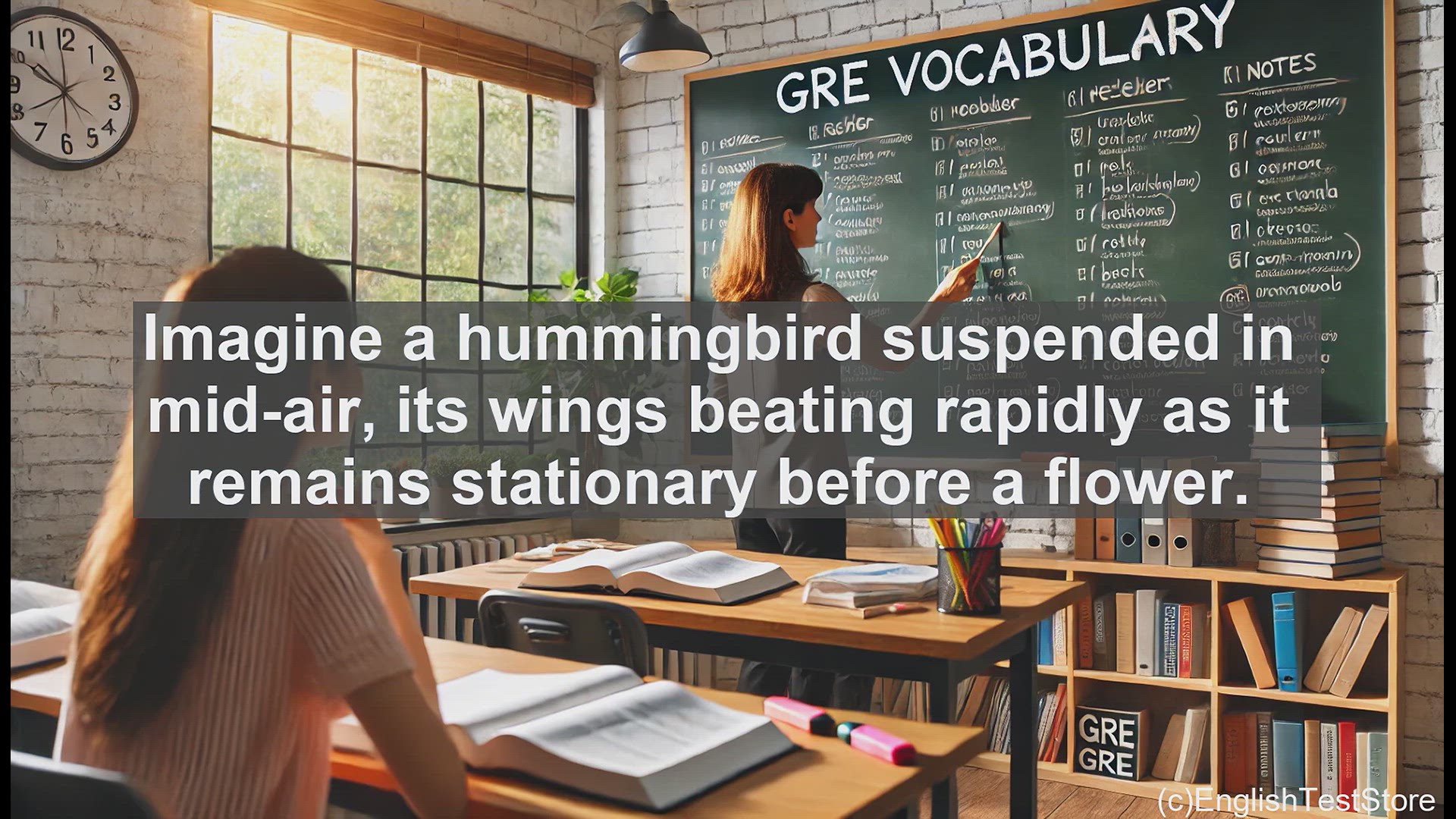 'Video thumbnail for GRE Vocabulary Lesson: The Mesmerizing Art of Hovering'