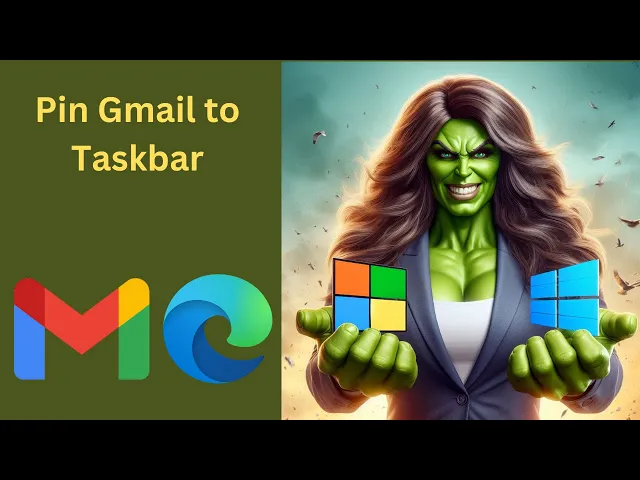 'Video thumbnail for How to Pin Gmail to Windows 11 or 10 Taskbar using Microsoft Edge | GearUpWindows Tutorial'