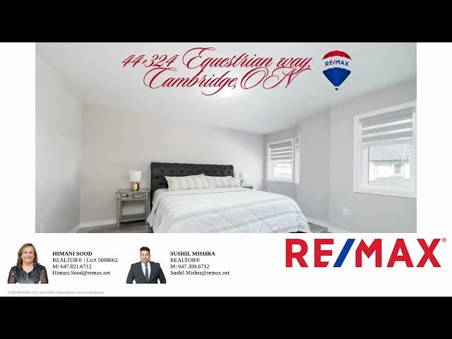 Video thumbnail for Beautiful 3+1 Bed Townhome with Income Potential | 44-324 Equestrian Way, Cambridge, ON