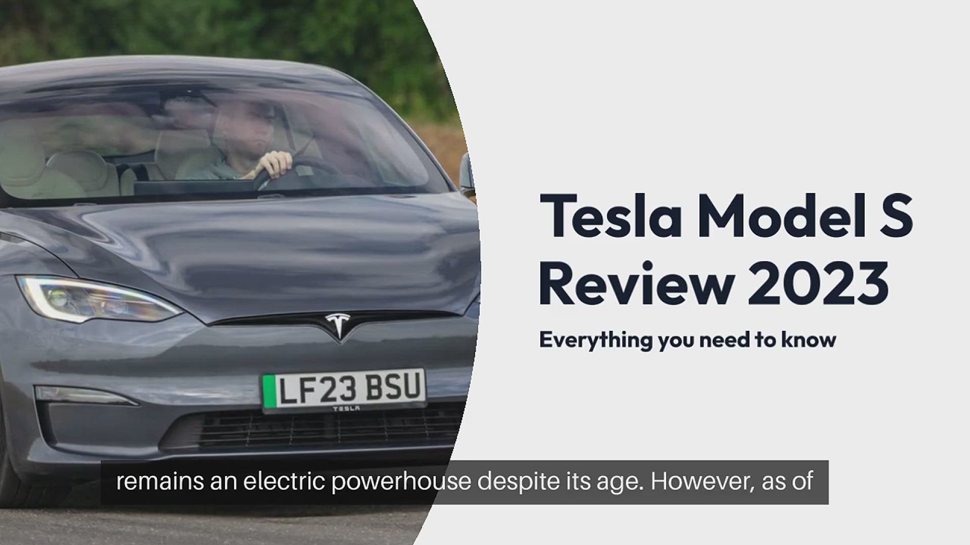 'Video thumbnail for Tesla Model S review'