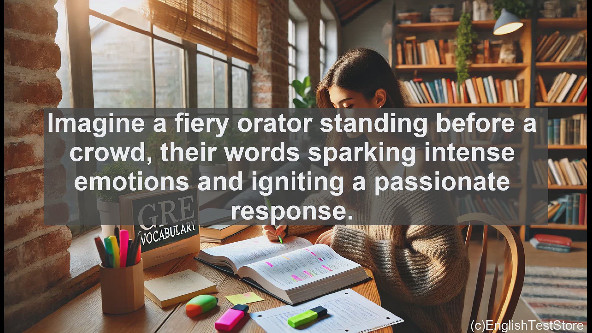 'Video thumbnail for GRE Vocabulary Lesson: The Fiery Power of Incendiary Language'