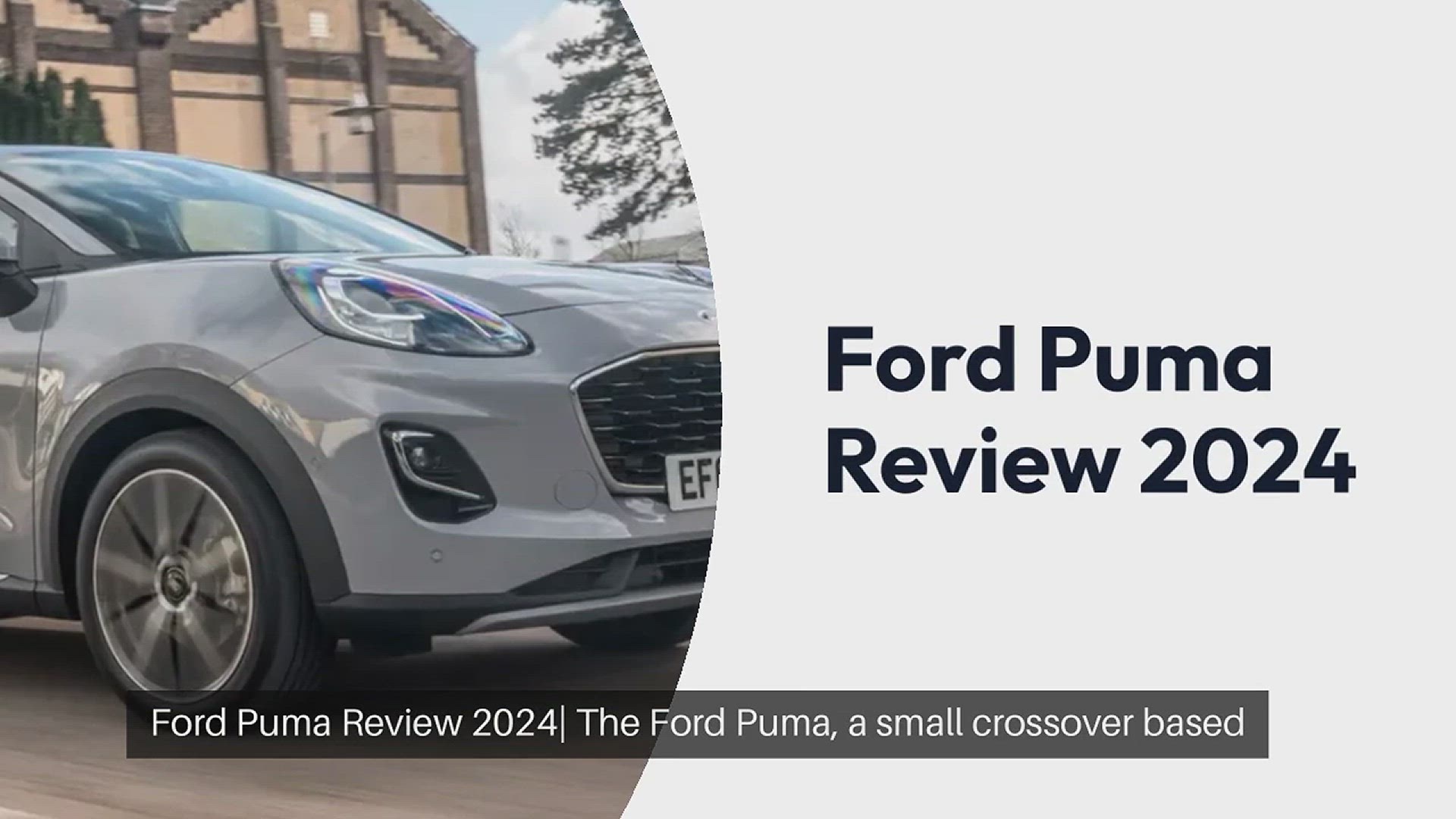 'Video thumbnail for Ford Puma review'