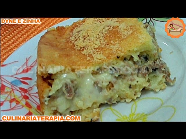 'Video thumbnail for TORTA CREMOSA DE BATATA COM CARNE MOÍDA E CATUPIRY'