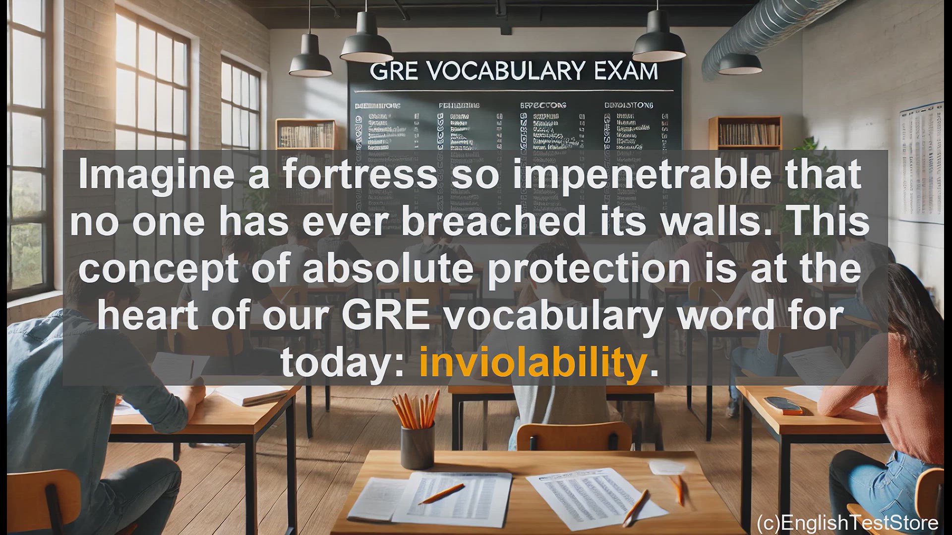 'Video thumbnail for GRE Vocabulary Lesson: Inviolability - The Unbreakable Fortress of Protection'