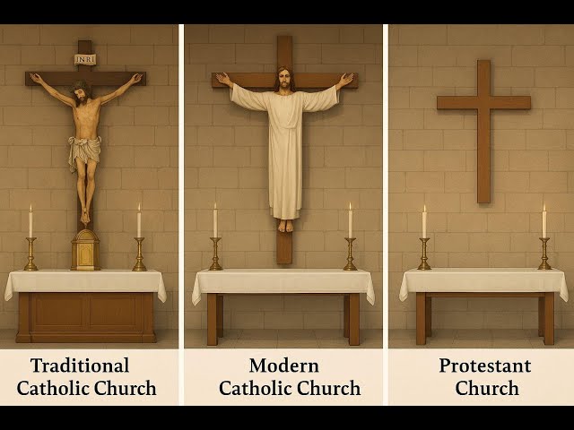 Video thumbnail for Why Do Protestants Display a Bare Cross Instead of a Crucifix?