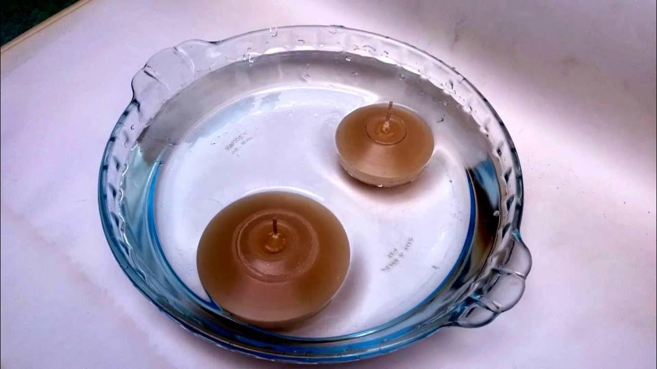 'Video thumbnail for Teste de flutuação das velas flutuantes feitas com formas especiais'