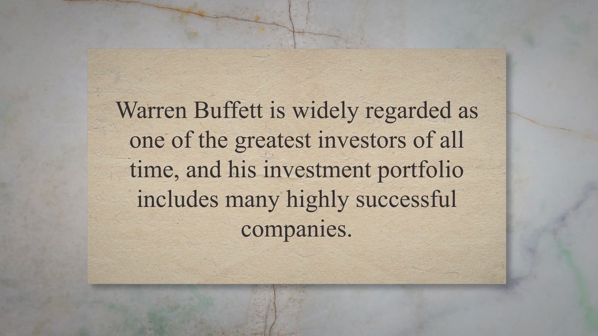 'Video thumbnail for Warren Buffett's Best Buys:'