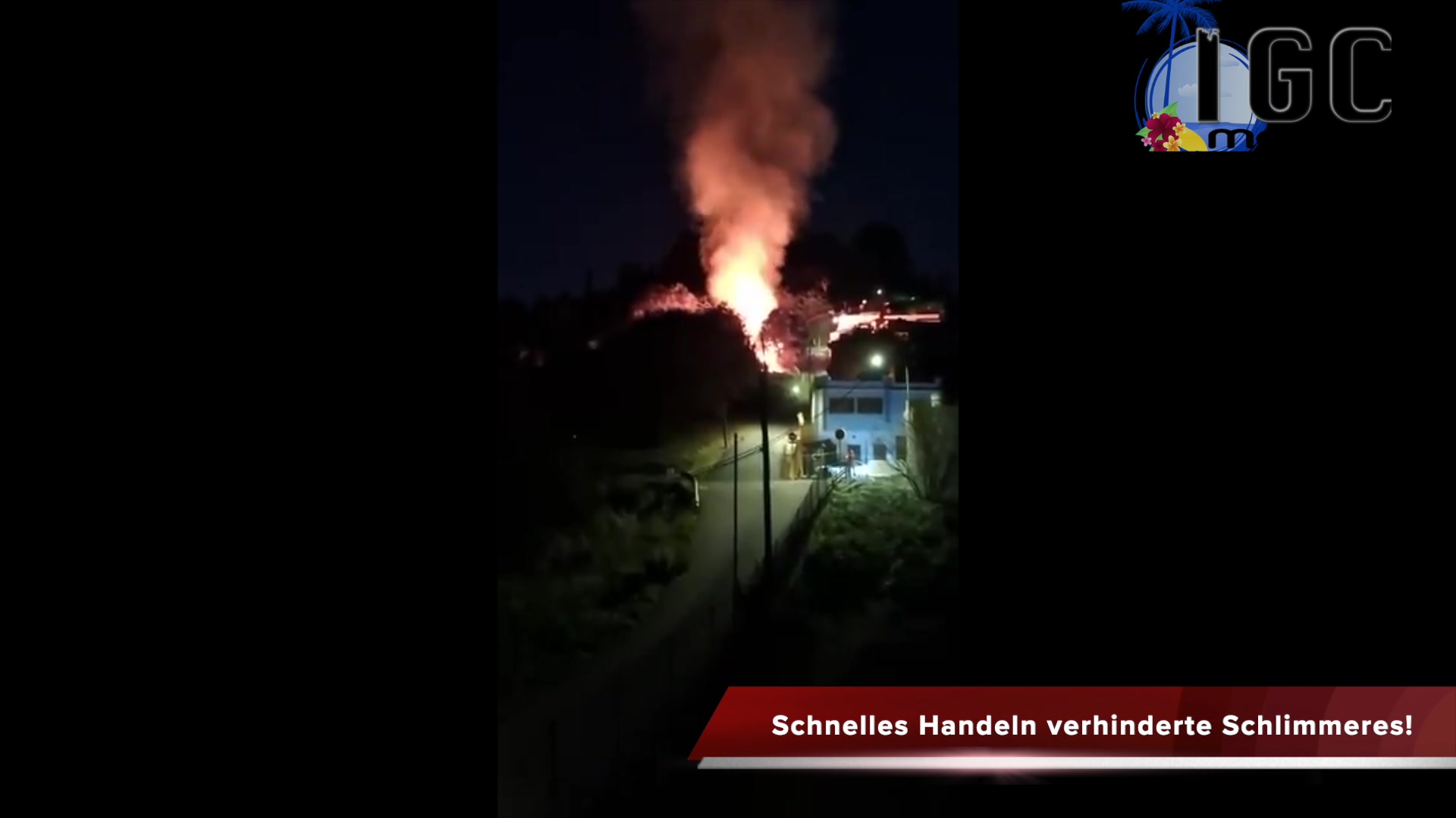 Video thumbnail for Feuer in Valleseco am 5. November 2025