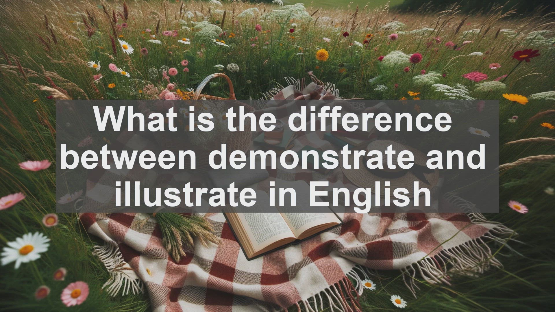 'Video thumbnail for What is the difference between demonstrate and illustrate in English?'