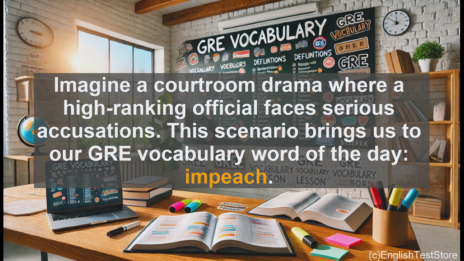 'Video thumbnail for GRE Vocabulary Lesson: Impeachment - Holding Public Officials Accountable'