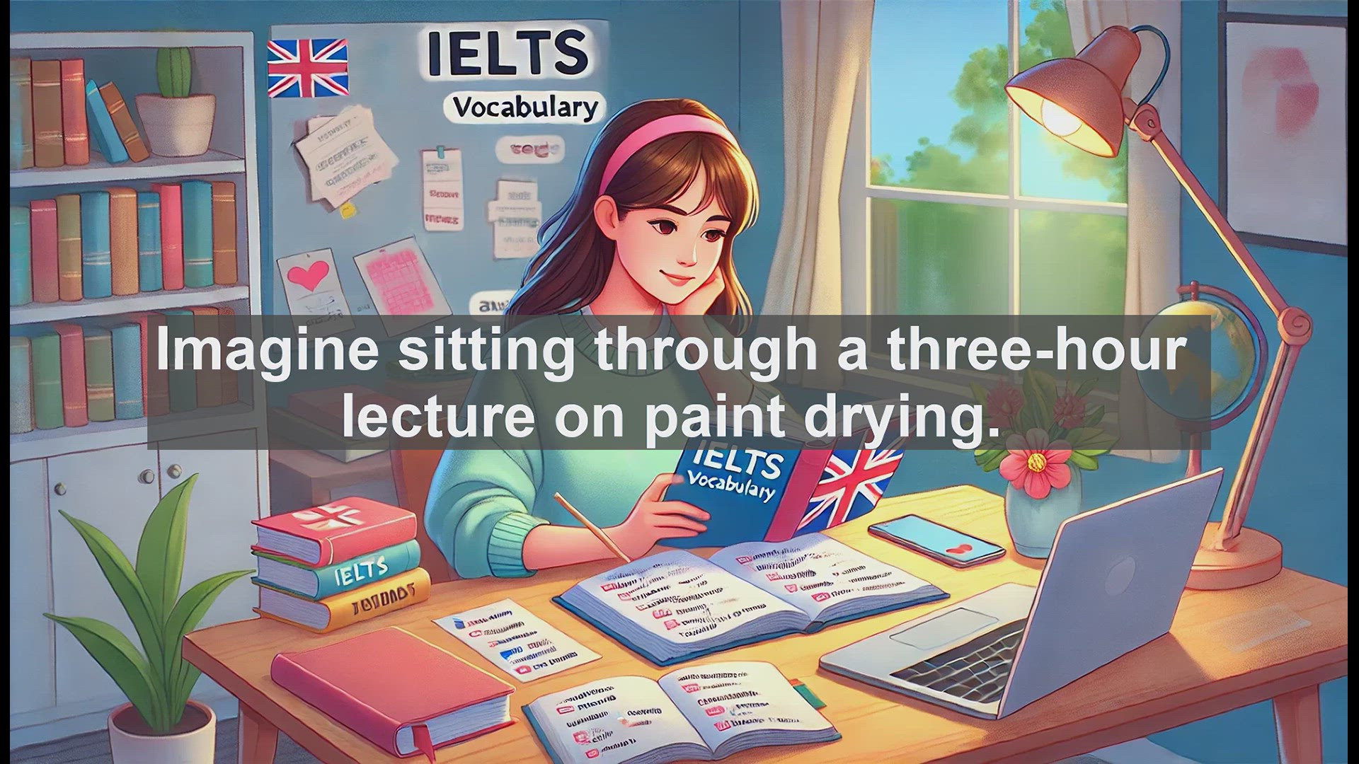 'Video thumbnail for 2500 Must Know IELTS 5.5 Vocabulary - Understanding 'Boring': Essential IELTS Vocabulary for Band 5.5+'
