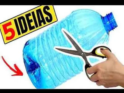 'Video thumbnail for 5 ideias de reciclagem com Galões ou Garrafas PET'