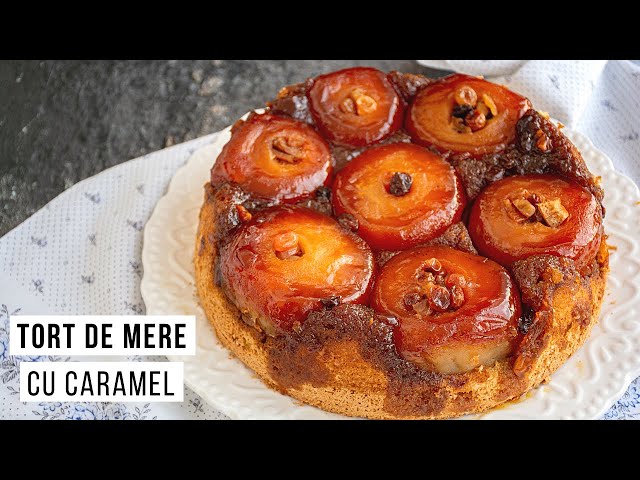 'Video thumbnail for Tort de mere caramelizate cu blat de pandișpan | Bucate Aromate'