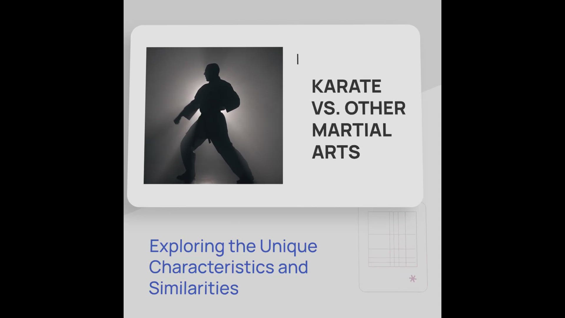 'Video thumbnail for Karate vs Other Martial Arts: Differences and Similarities'