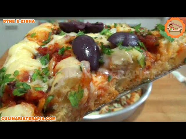 'Video thumbnail for Torta Salgada Sabor Pizza com Massa Básica sem Liquidificador'