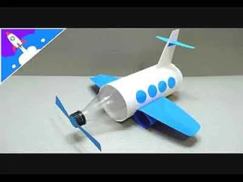 'Video thumbnail for Como fazer Avião com garrafa pet e cartolima - Reciclar'